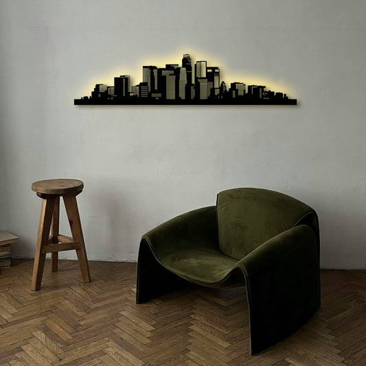 LOS ANGELES METAL WALL ART
