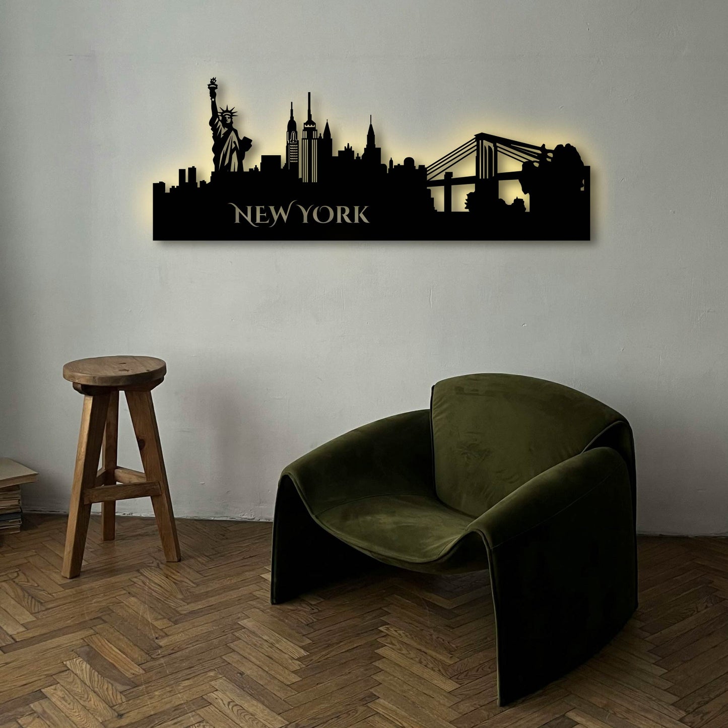 NEW YORK METAL WALL ART