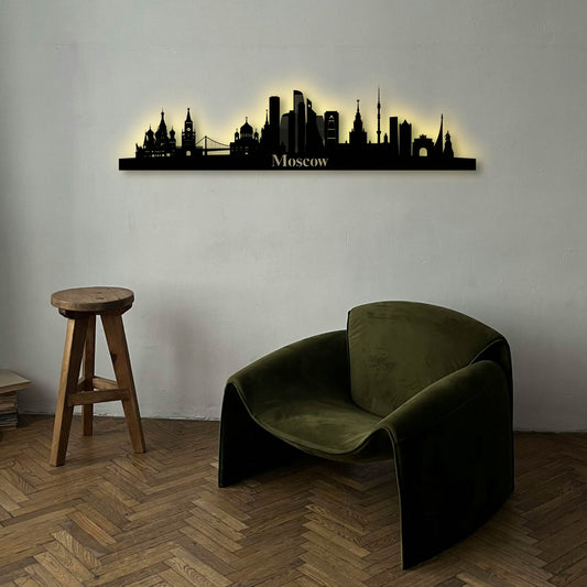 MOSCOW DETAILED METAL WALL ART