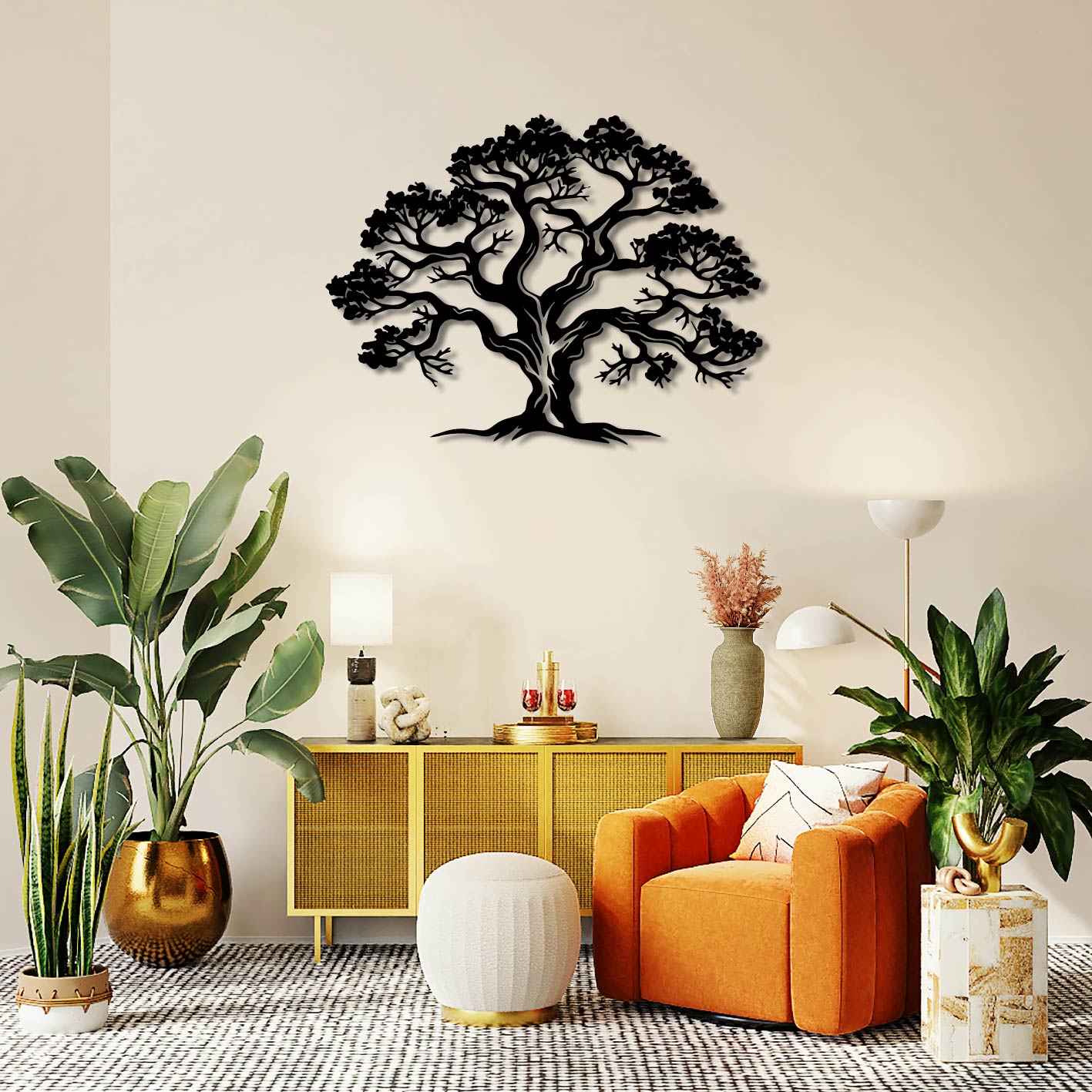 SOUTHERN LIVE OAK METAL WALL ART