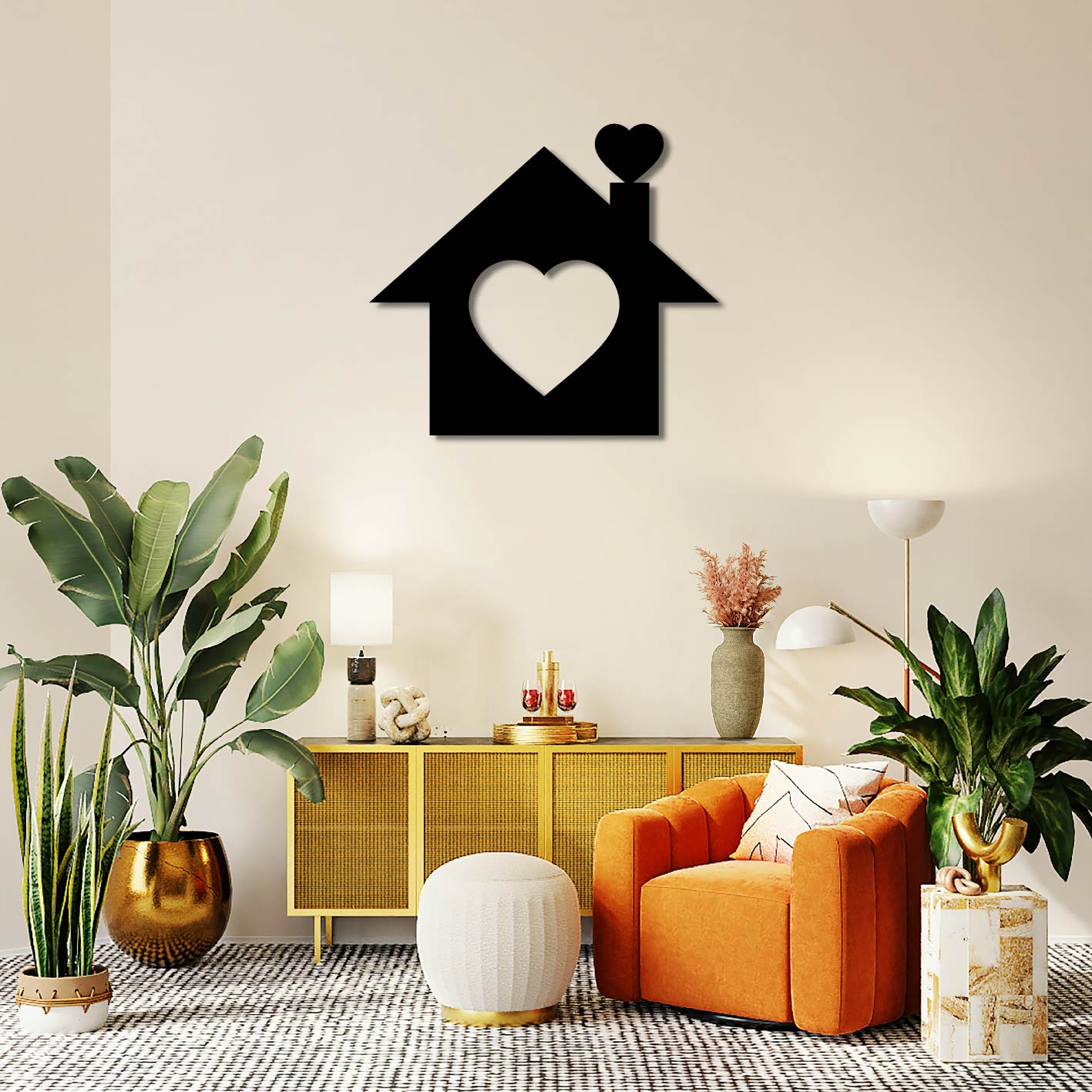 HOME METAL WALL ART
