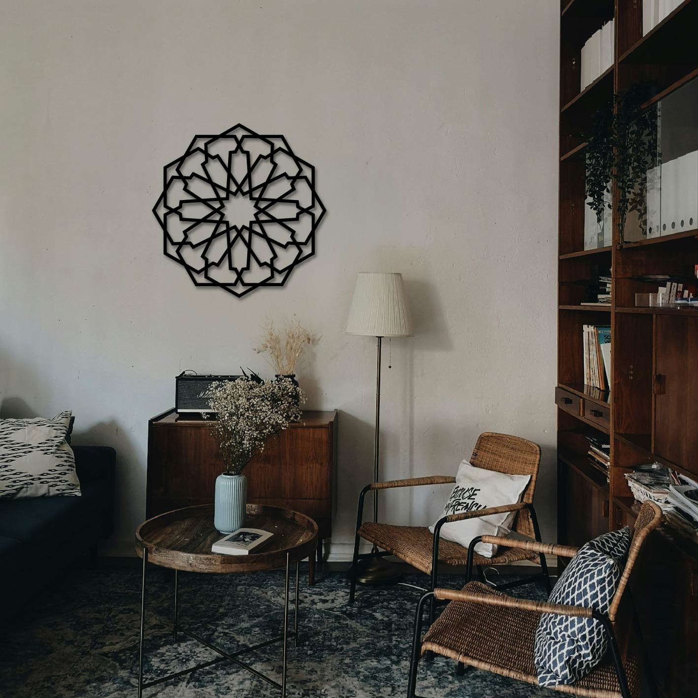 ISLAMIC GEOMETRIC DESIGN METAL WALL ART