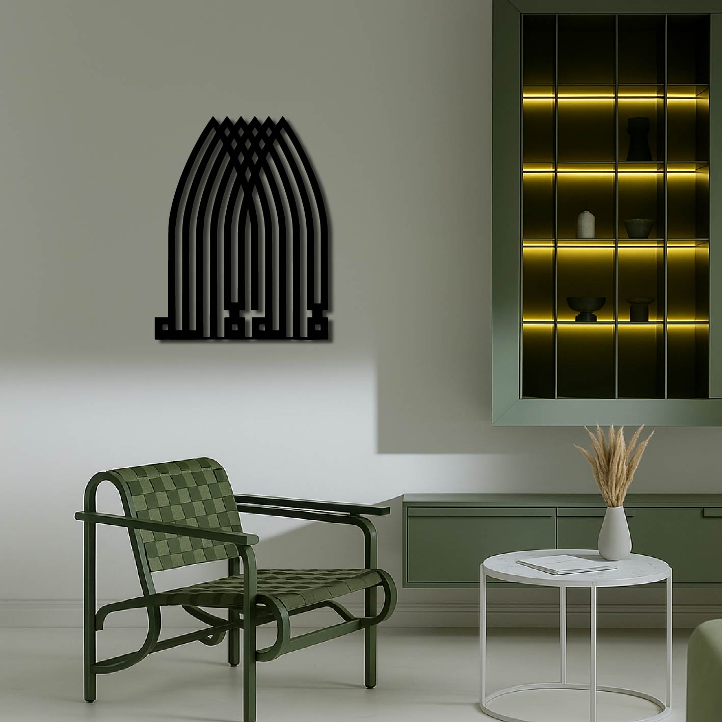 KUFIC ARCH METAL WALL ART