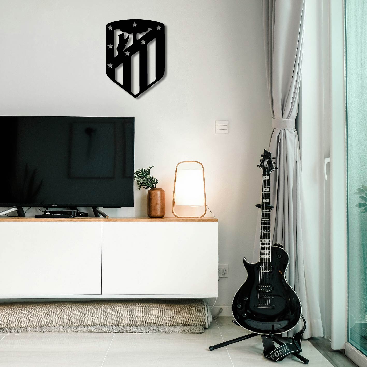 ATLETICO MADRID NEW LOGO METAL WALL ART