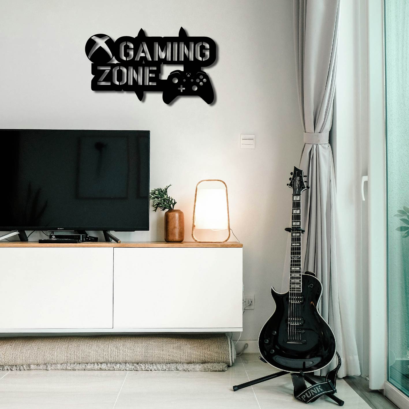GAMING ZONE METAL WALL ART