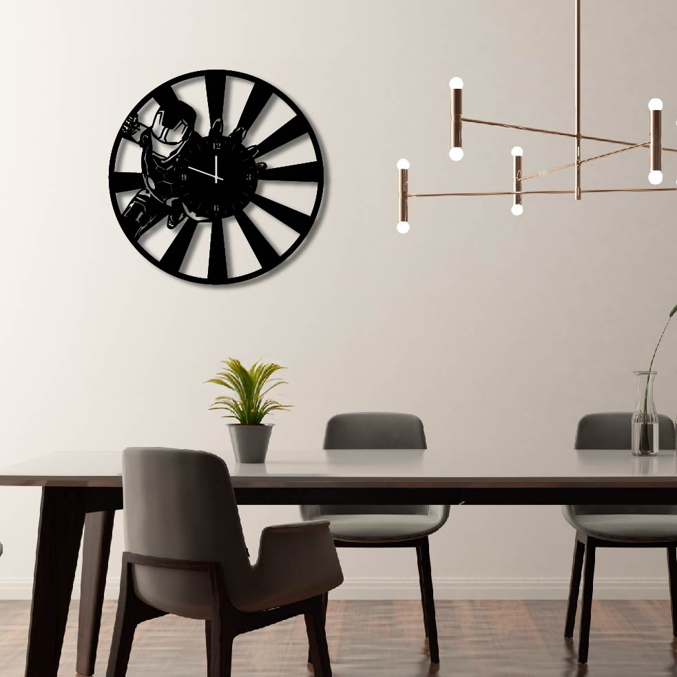 IRONMAN METAL WALL ART CLOCK