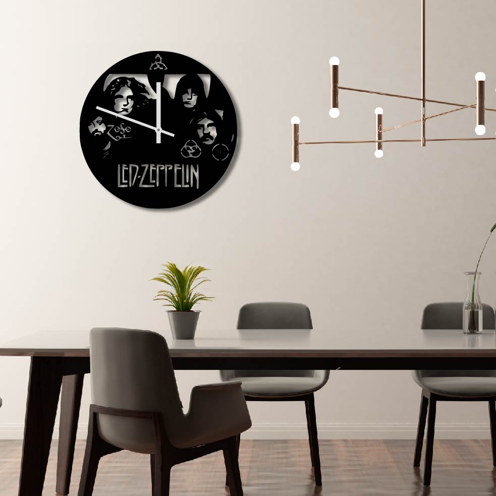 LED ZEPPELIN METAL WALL ART CLOCK 2
