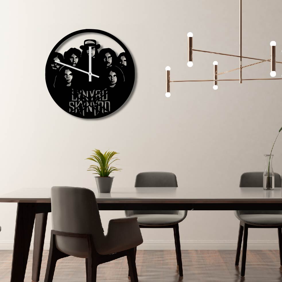 LYNYRD SKYNYRD METAL WALL ART CLOCK