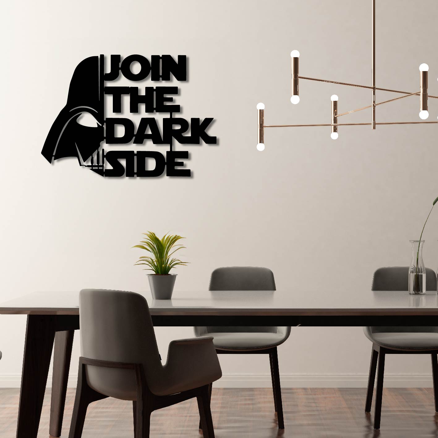STAR WARS JOIN THE DARK SIDE METAL WALL ART