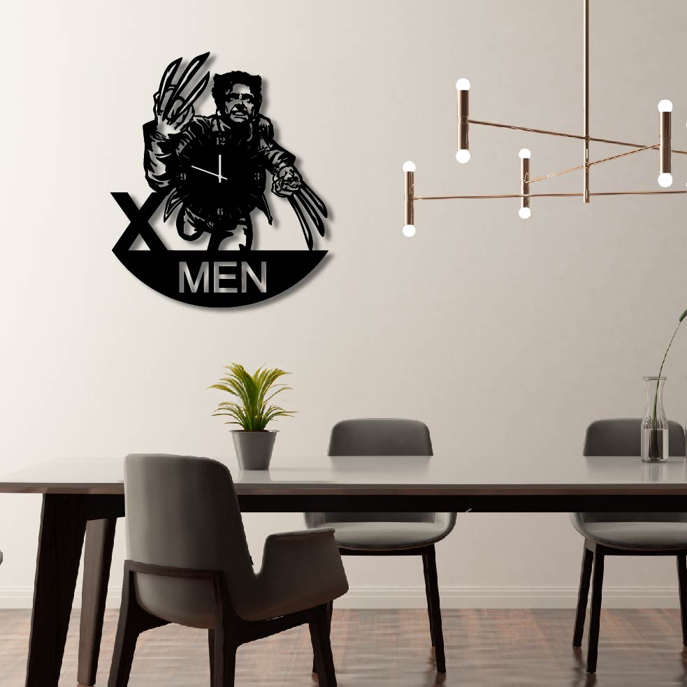 X-MEN WOLVERINE WALL ART CLOCK