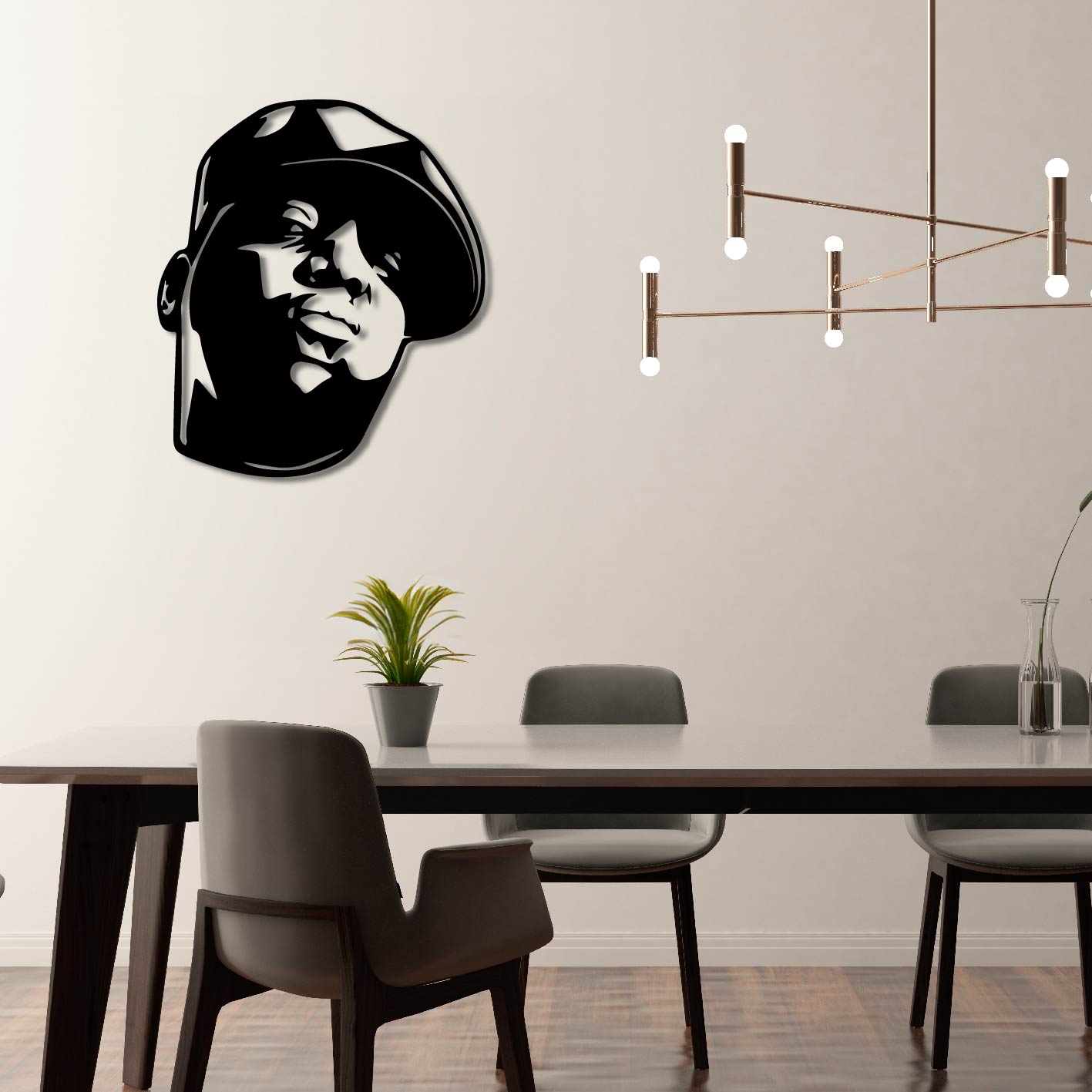 THE NOTORIOUS BIG-BIGGIE METAL WALL ART