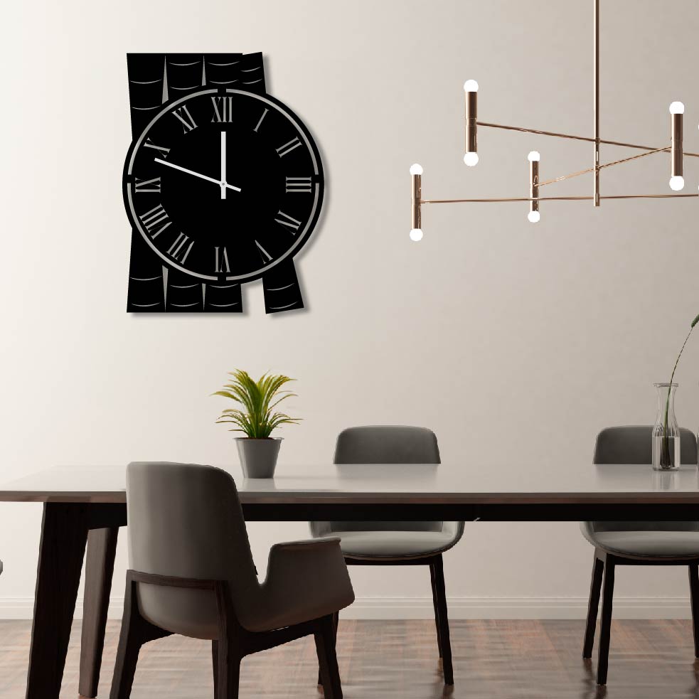 BOOKS METAL WALL ART CLOCK