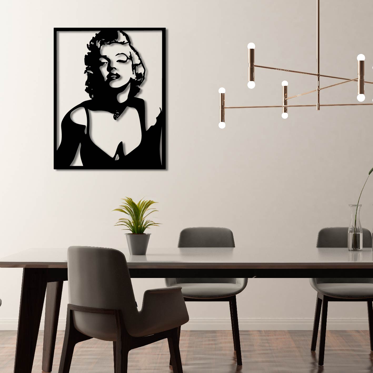 MARILYN MONROE METAL WALL ART