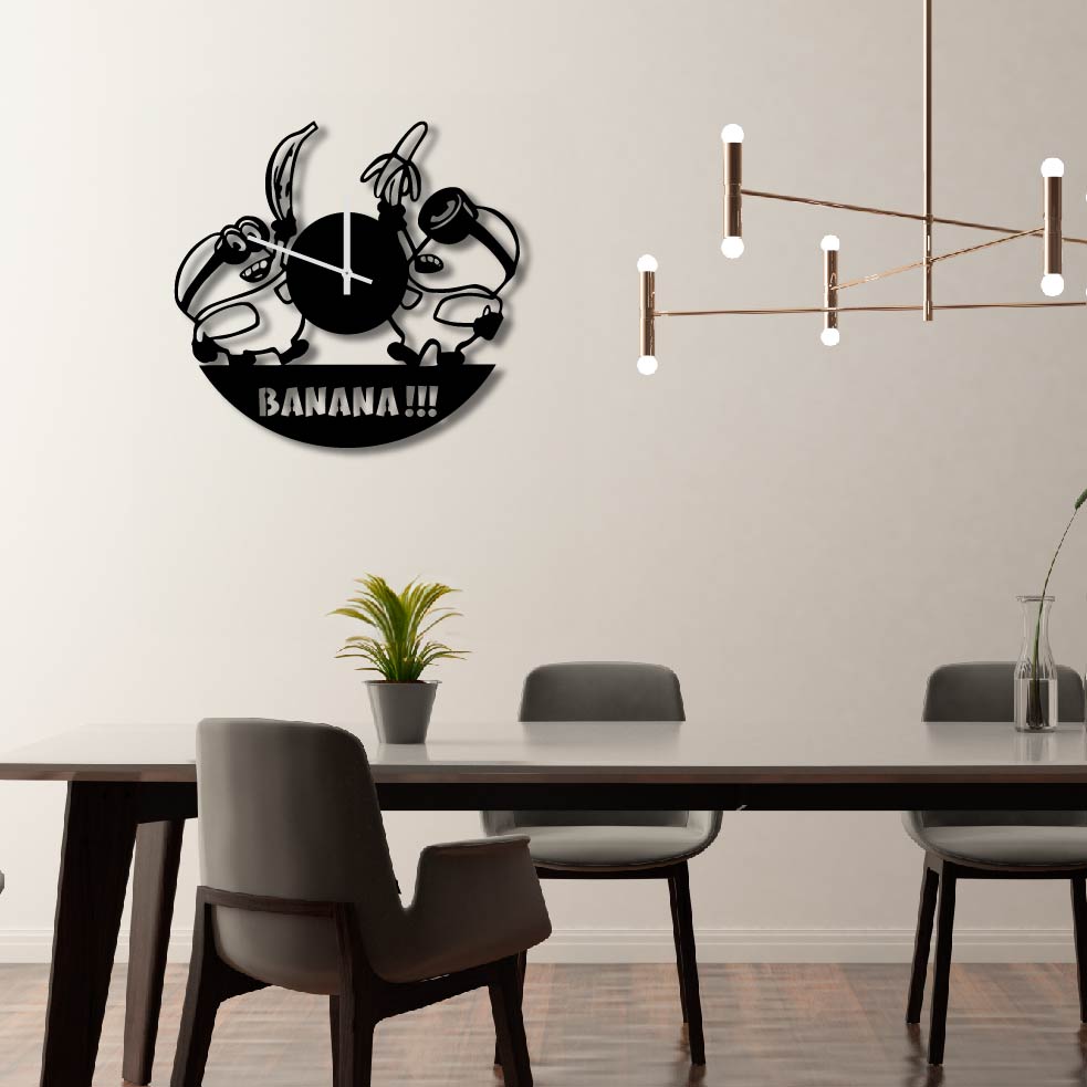 MINIONS METAL WALL ART CLOCK