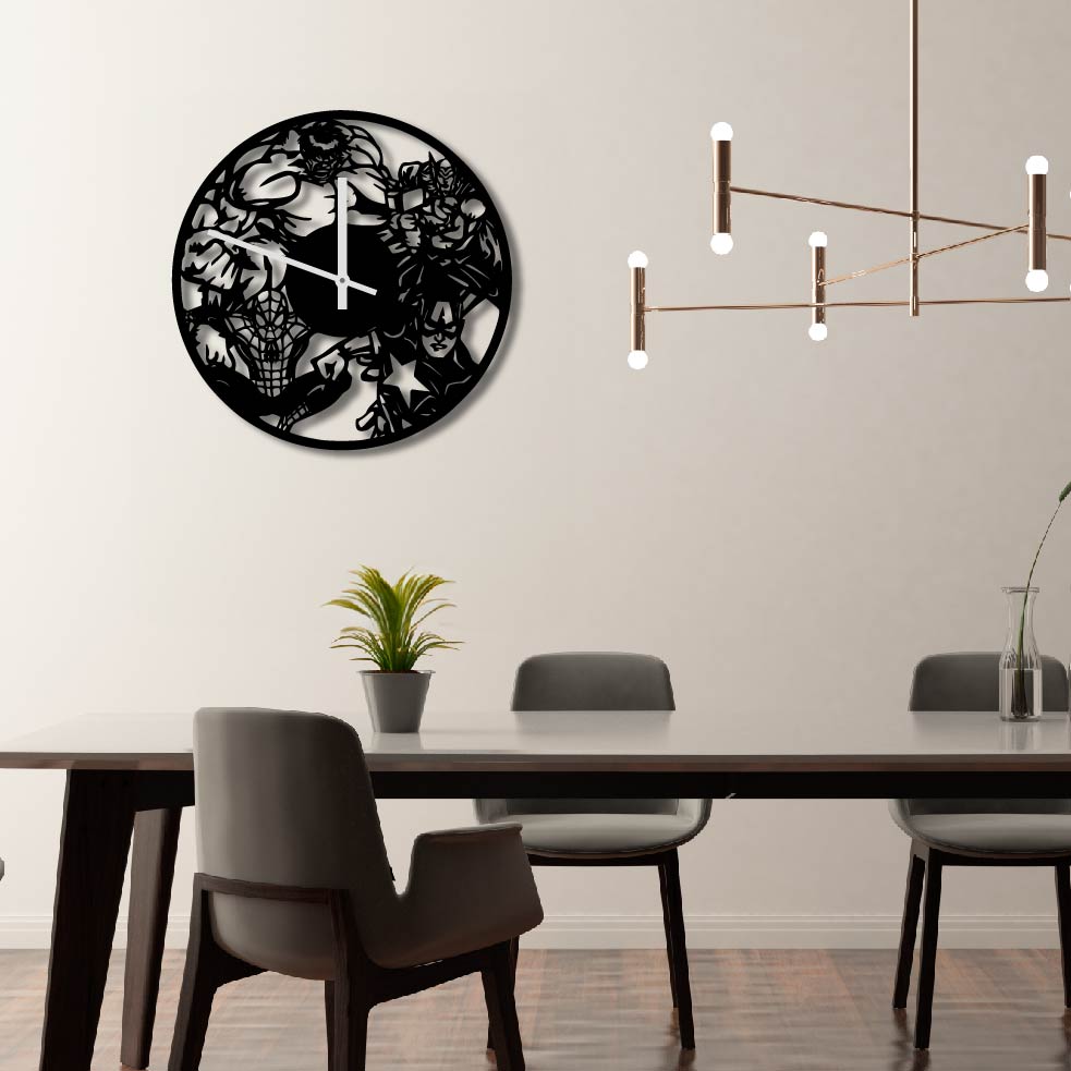 AVENGERS METAL WALL ART CLOCK