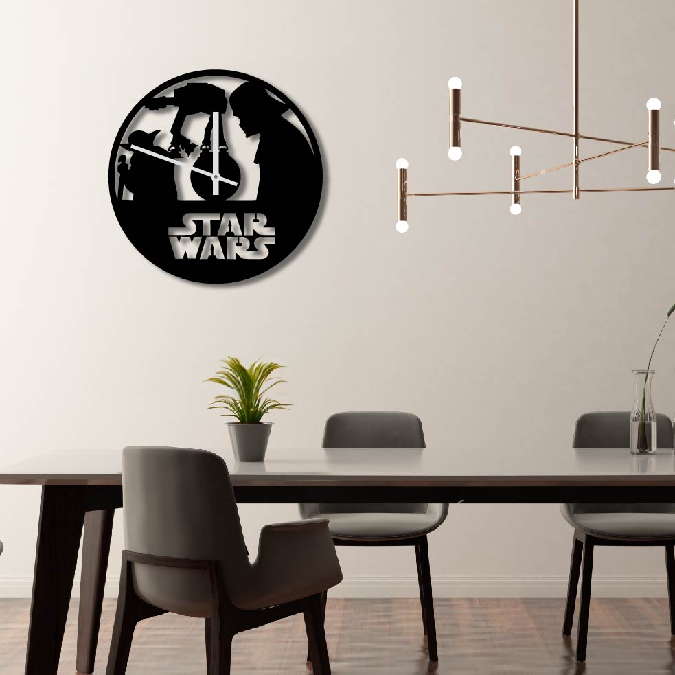 STAR WARS METAL WALL ART CLOCK