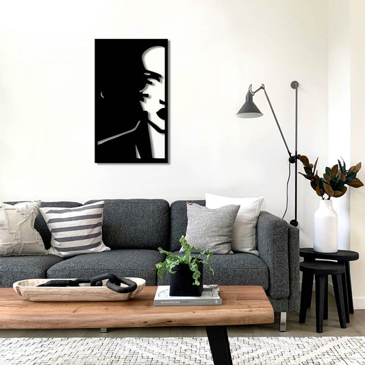 BLACK WIDOW PORTRAIT METAL WALL ART