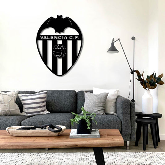VALENCIA FC LOGO METAL WALL ART