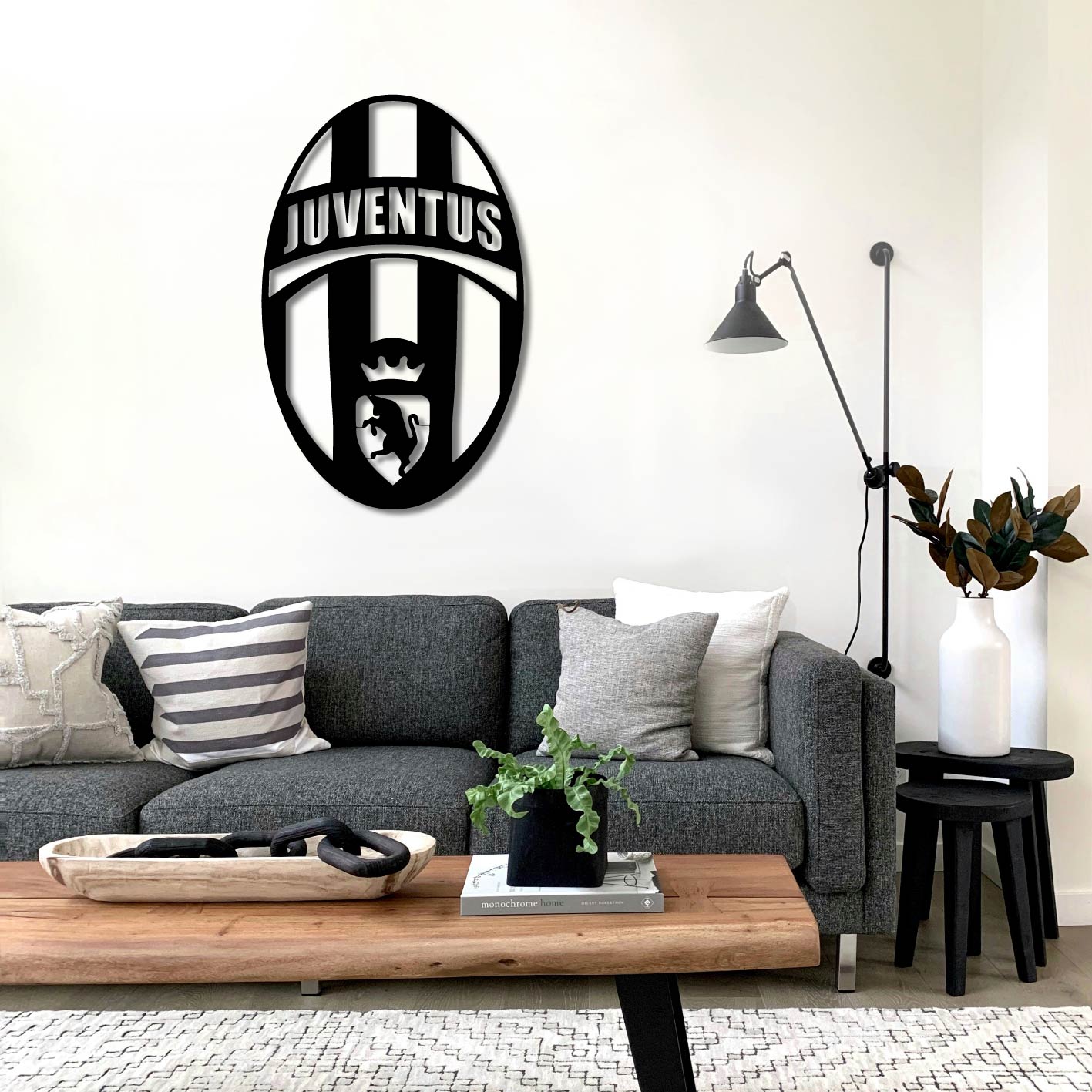 JUVENTUS LOGO METAL WALL ART