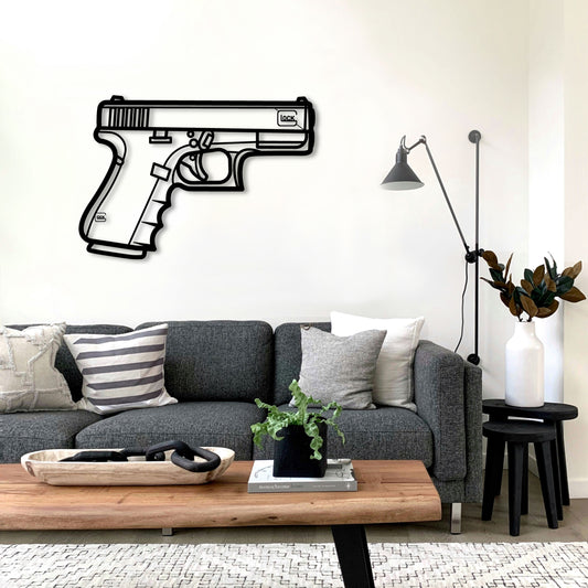 GLOCK 19 GEN 4 METAL WALL ART