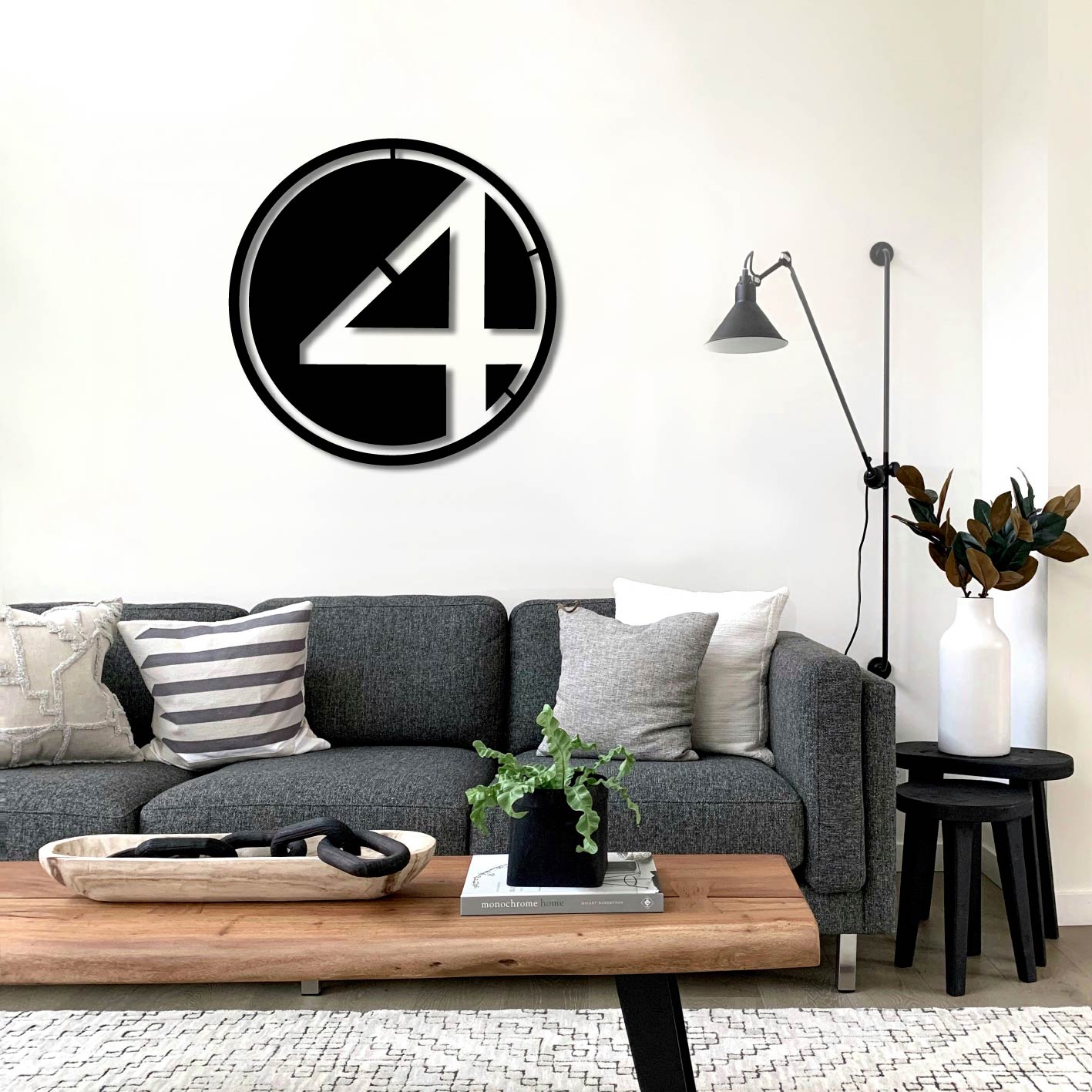 FANTASTIC FOUR LOGO METAL WALL ART