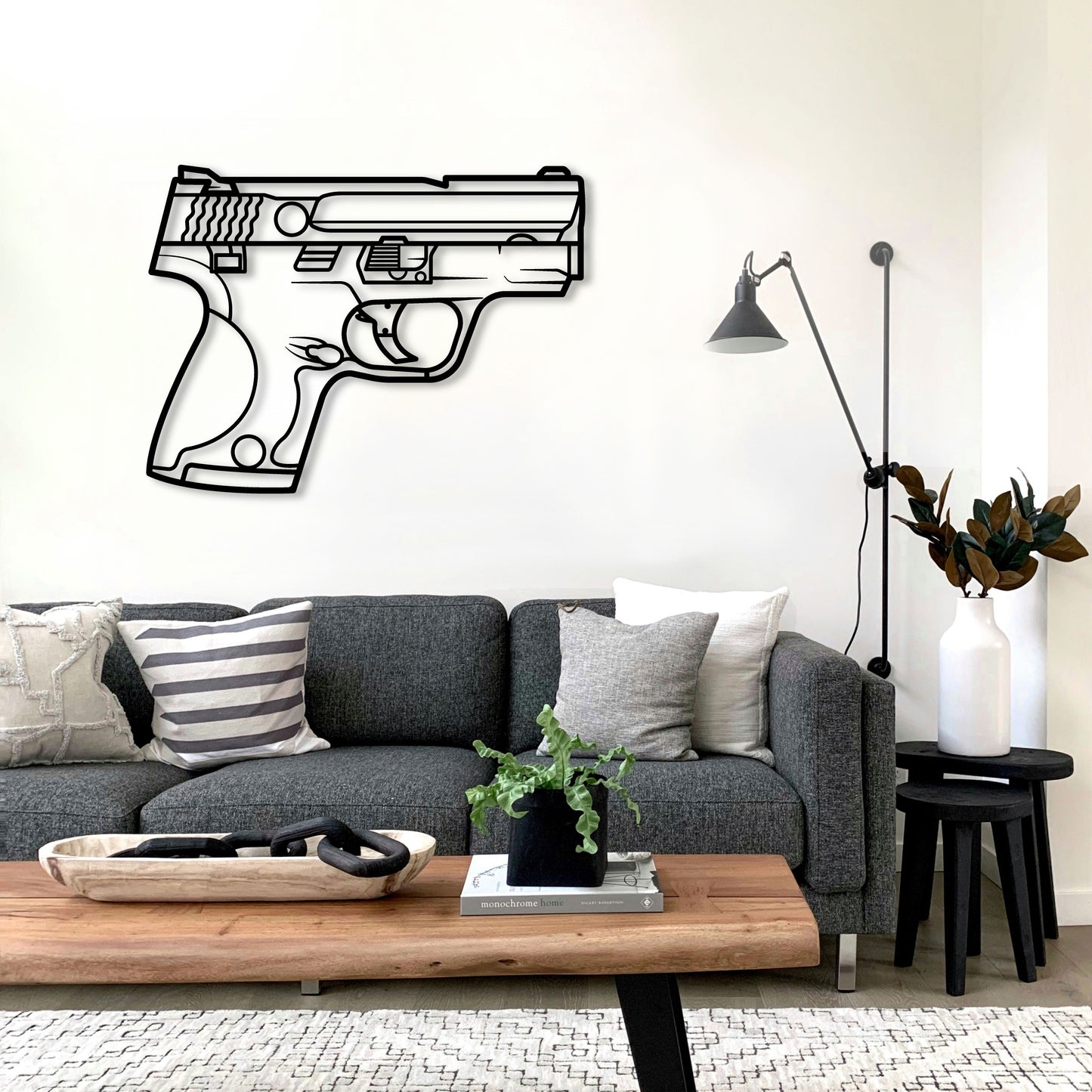 SMITH & WESSON M&P SHIELD METAL WALL ART