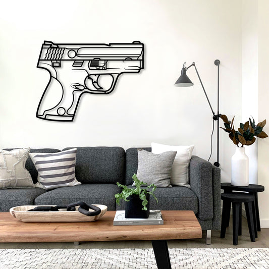 SMITH & WESSON M&P SHIELD METAL WALL ART