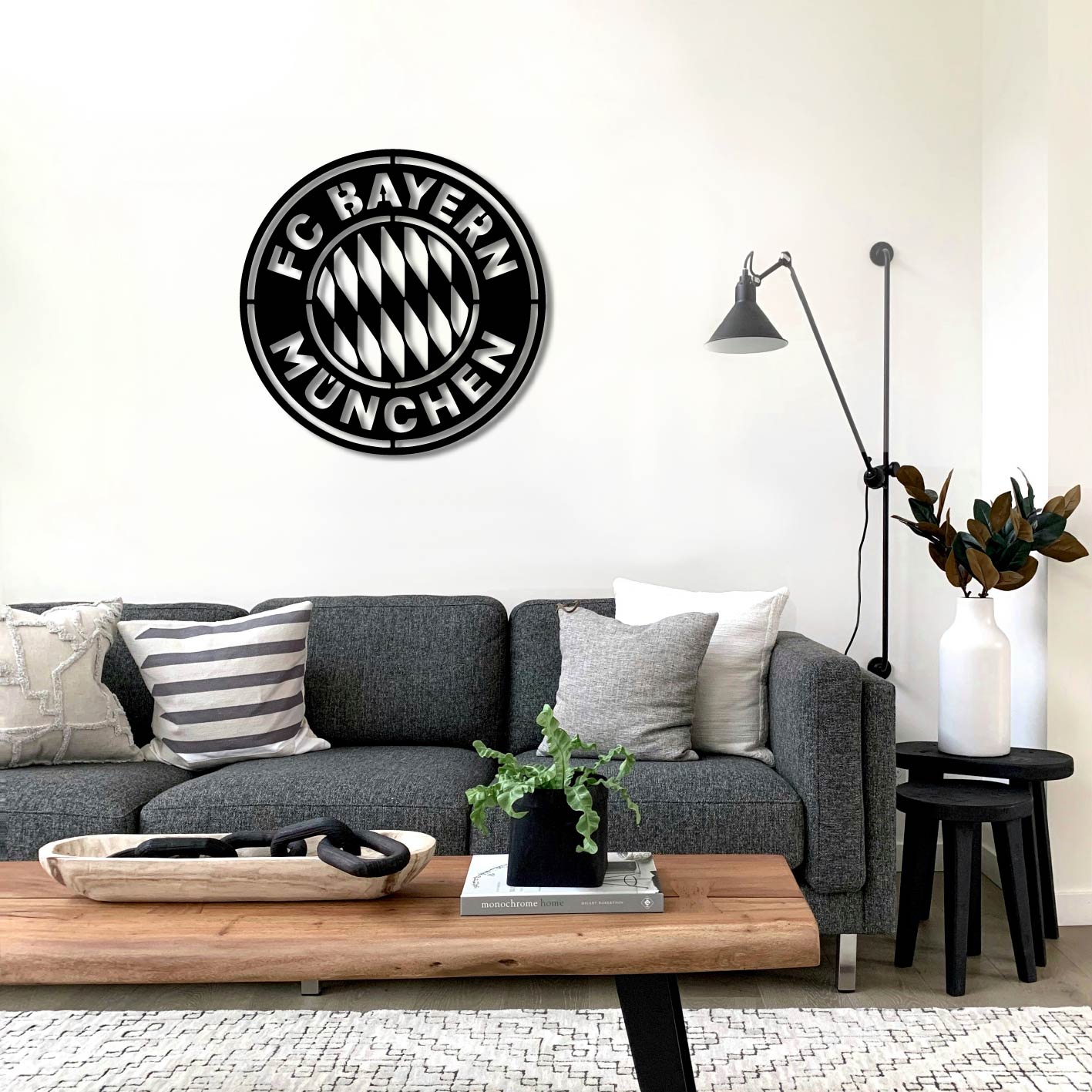 BAYERN MUNICH LOGO METAL WALL ART