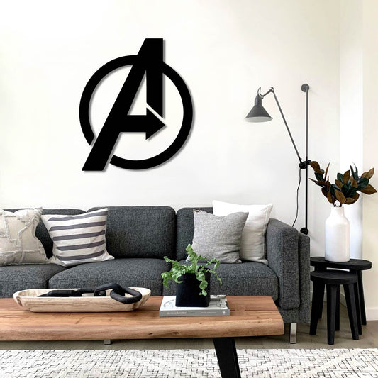 AVENGER LOGO 2 METAL WALL ART