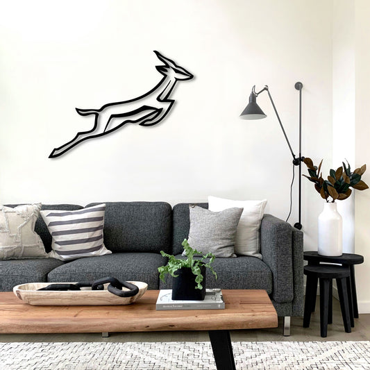 SPRINGBOKS RUGBY LOGO METAL WALL ART