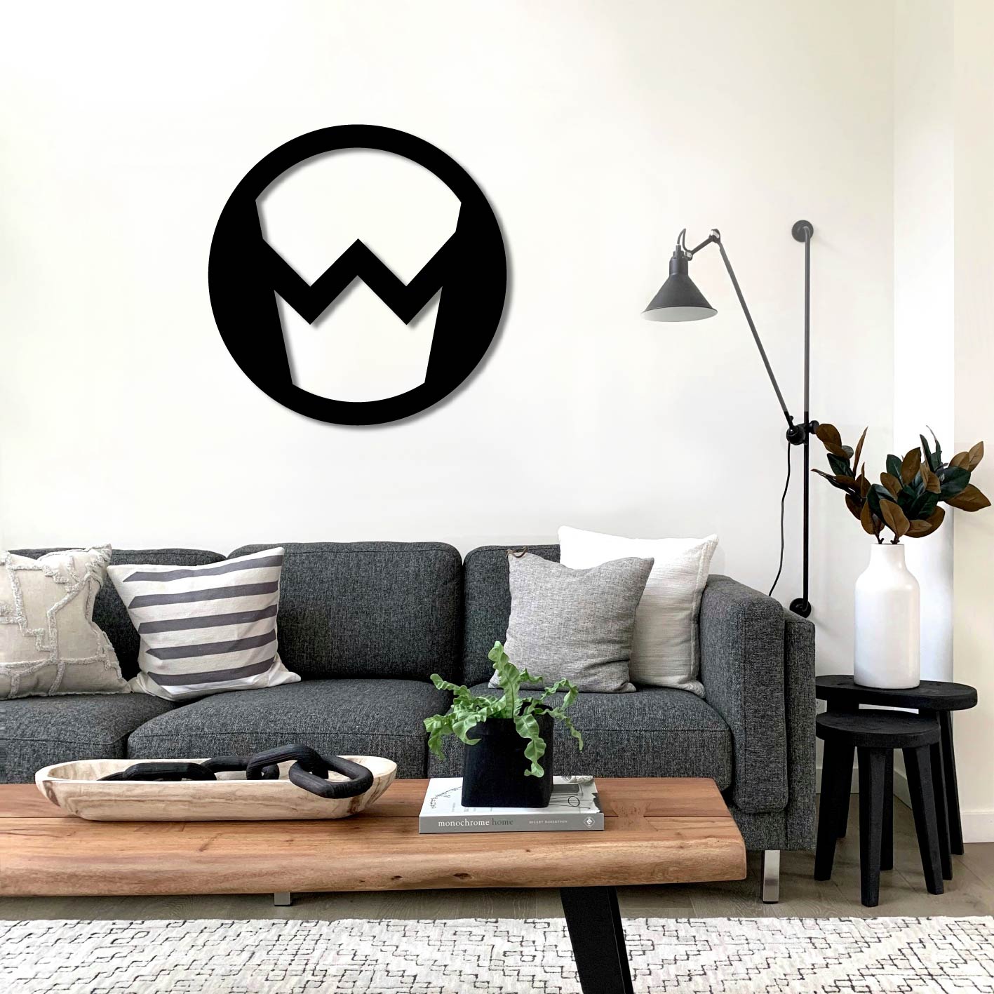 MARVEL WONDER MAN LOGO METAL WALL ART