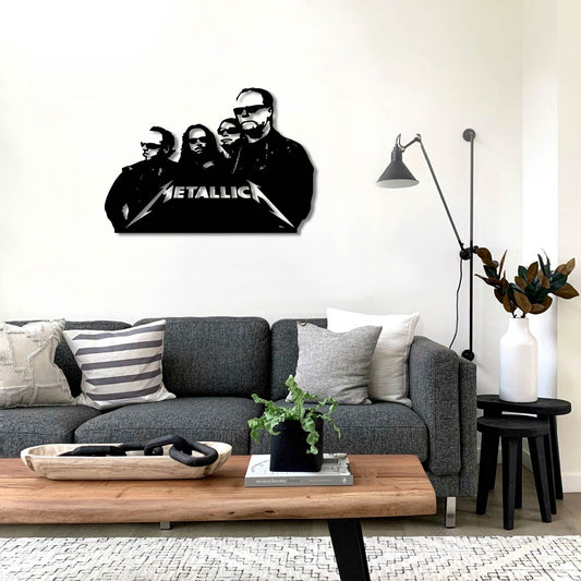 METALLICA BAND METAL WALL ART
