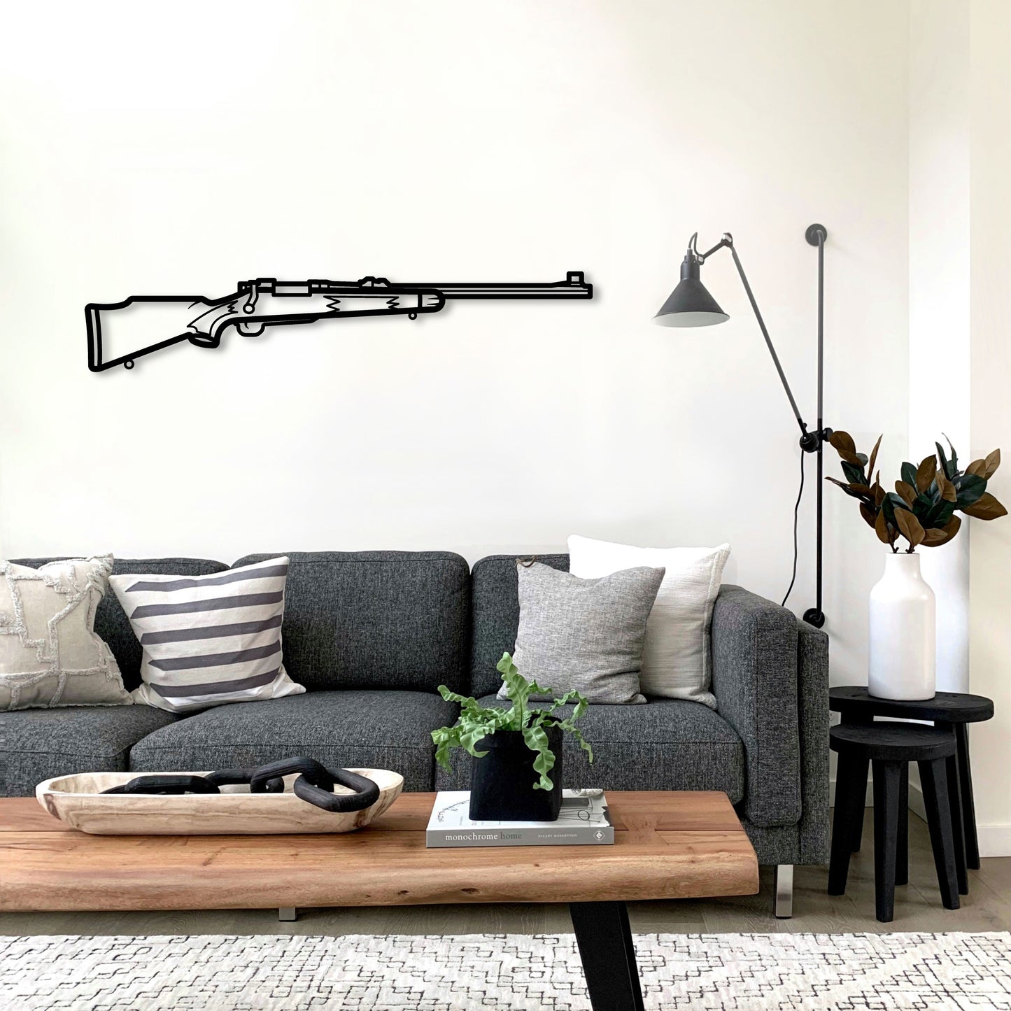 264 WINCHESTER MAGNUM METAL WALL ART