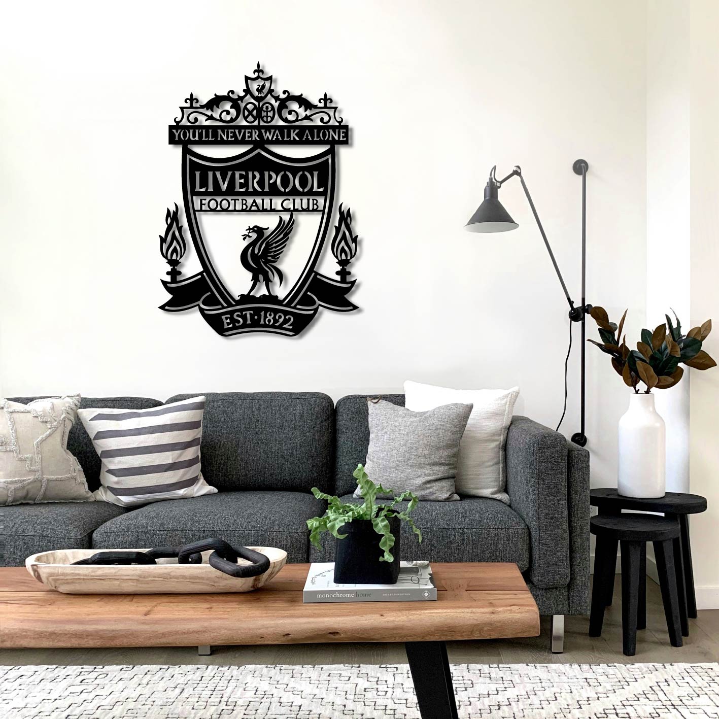LIVERPOOL LOGO METAL WALL ART
