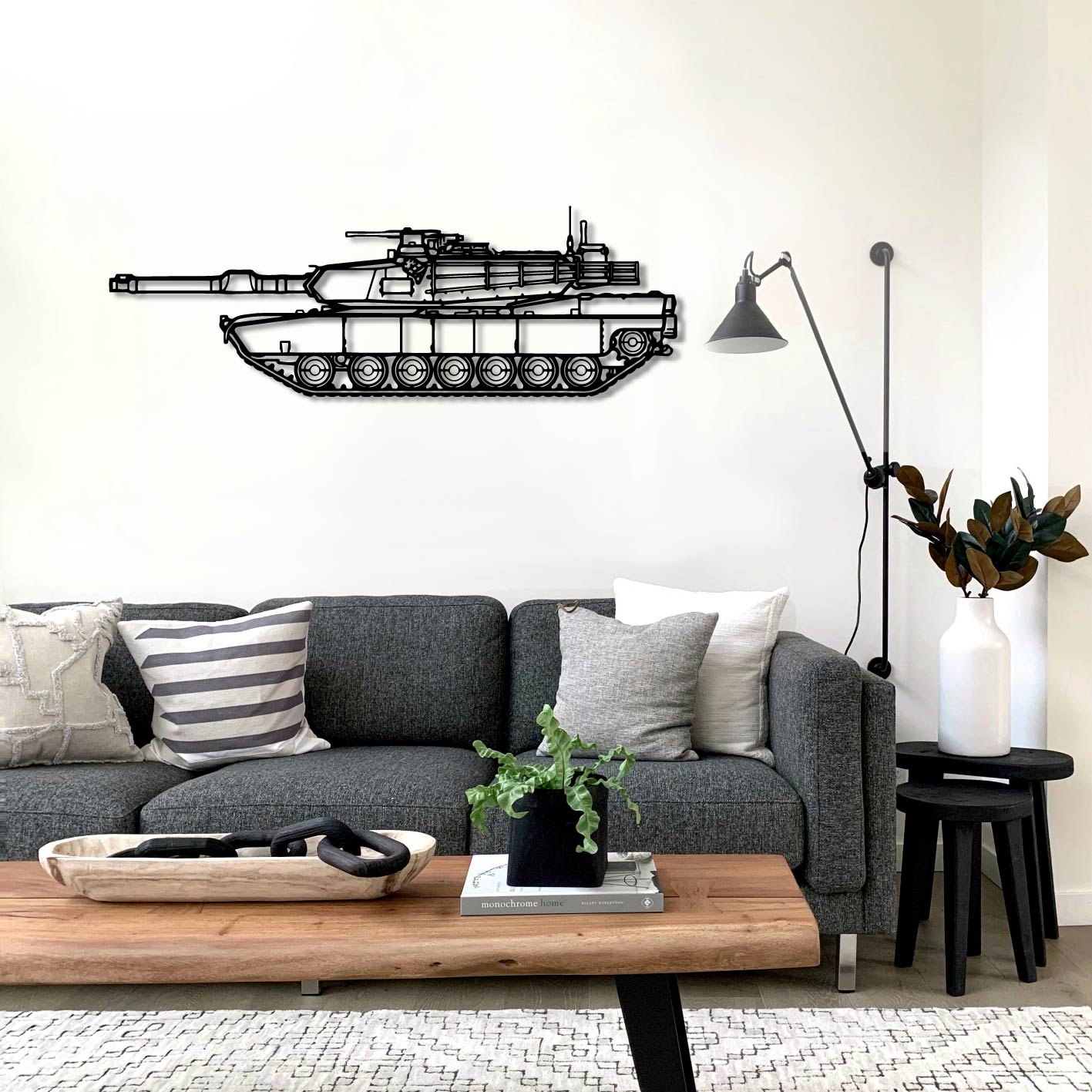 M1A2 SEPV3 ABRAMS METAL WALL ART