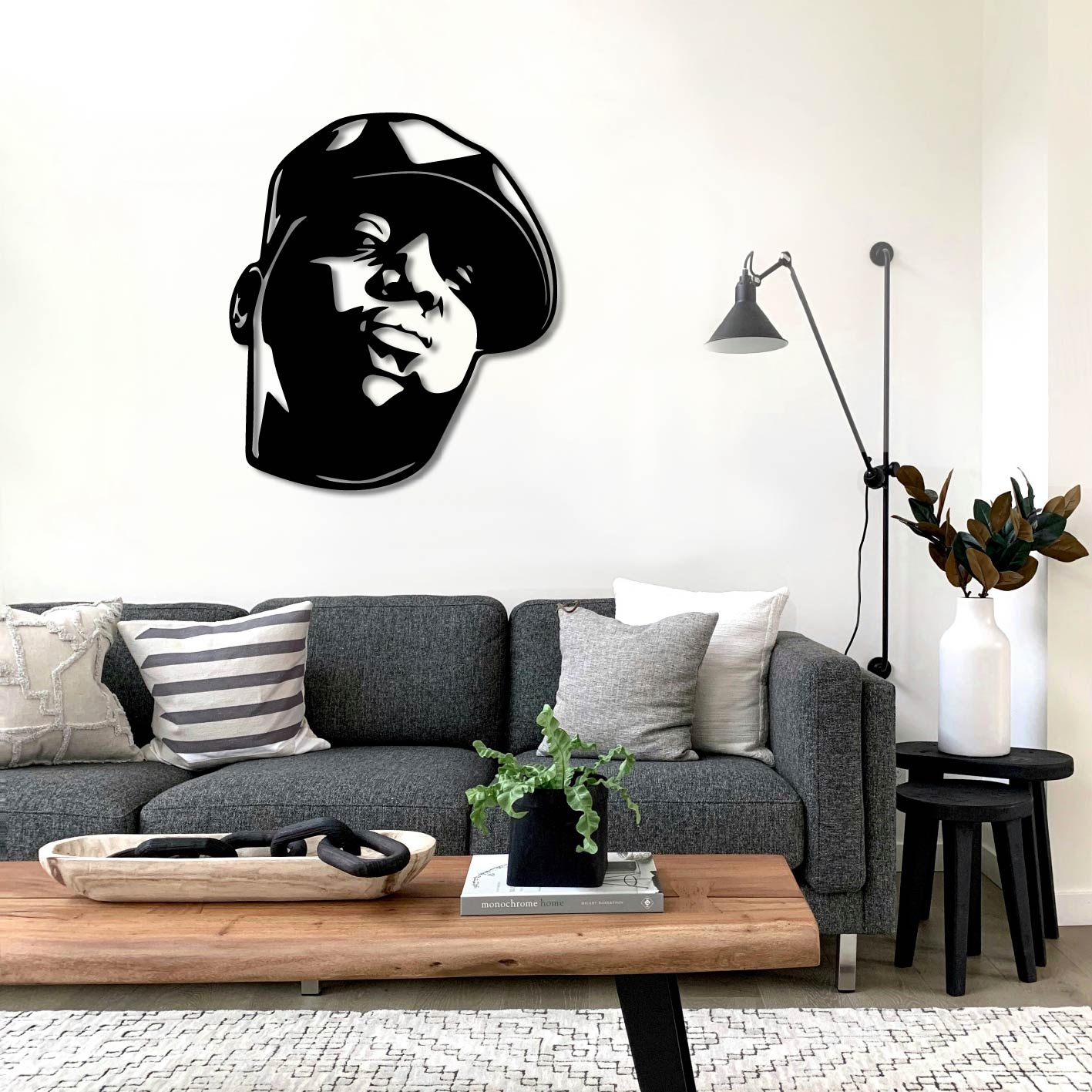 THE NOTORIOUS BIG-BIGGIE METAL WALL ART