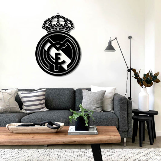 REAL MADRID LOGO METAL WALL ART