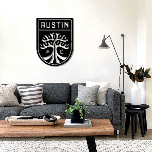 AUSTIN FC LOGO METAL WALL ART