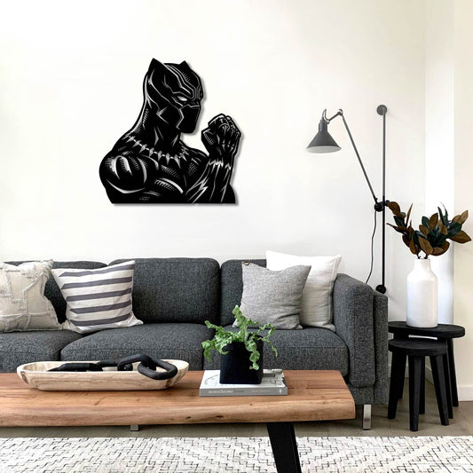 BLACK PANTHER FIST METAL WALL ART