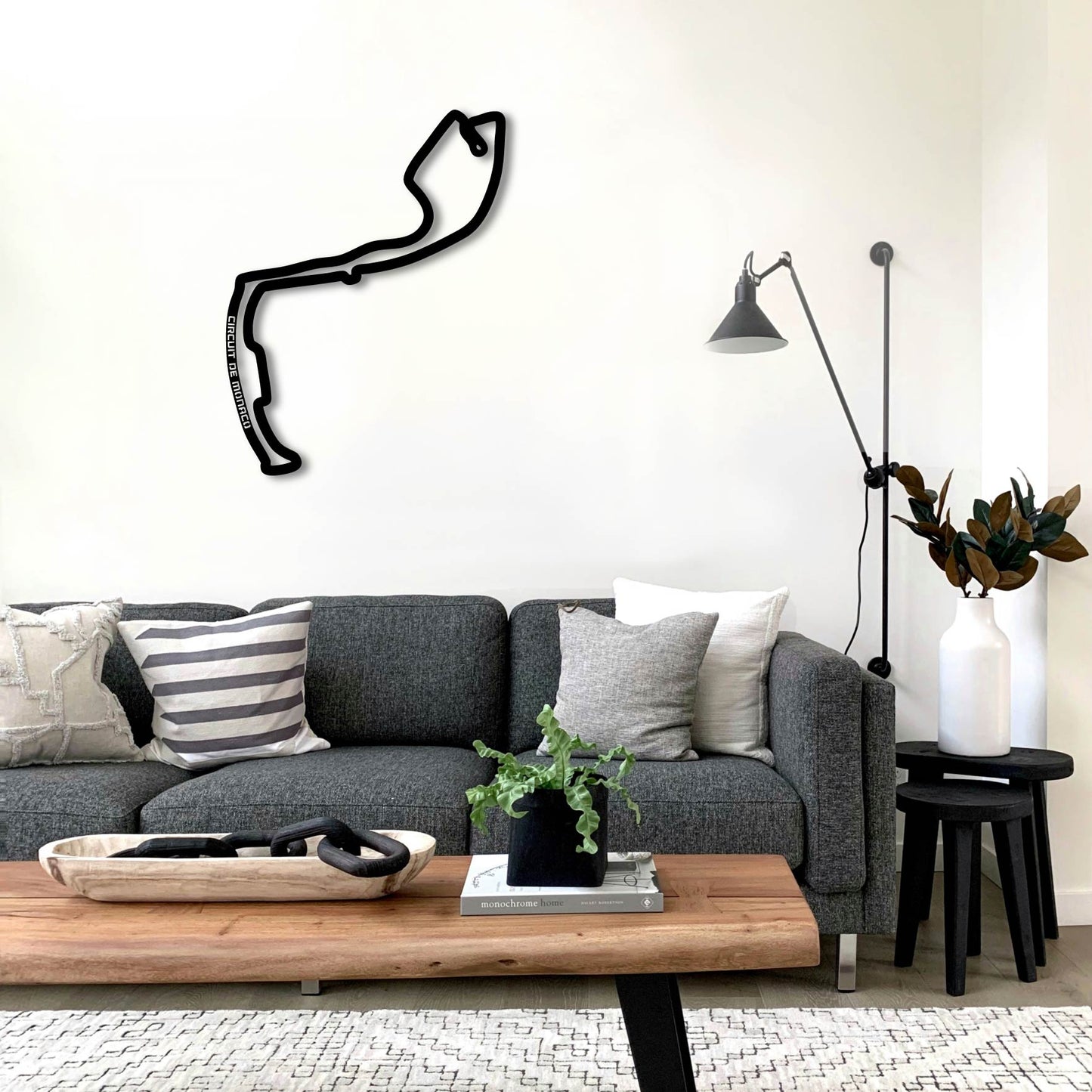 CIRCUIT DE MONACO METAL WALL ART