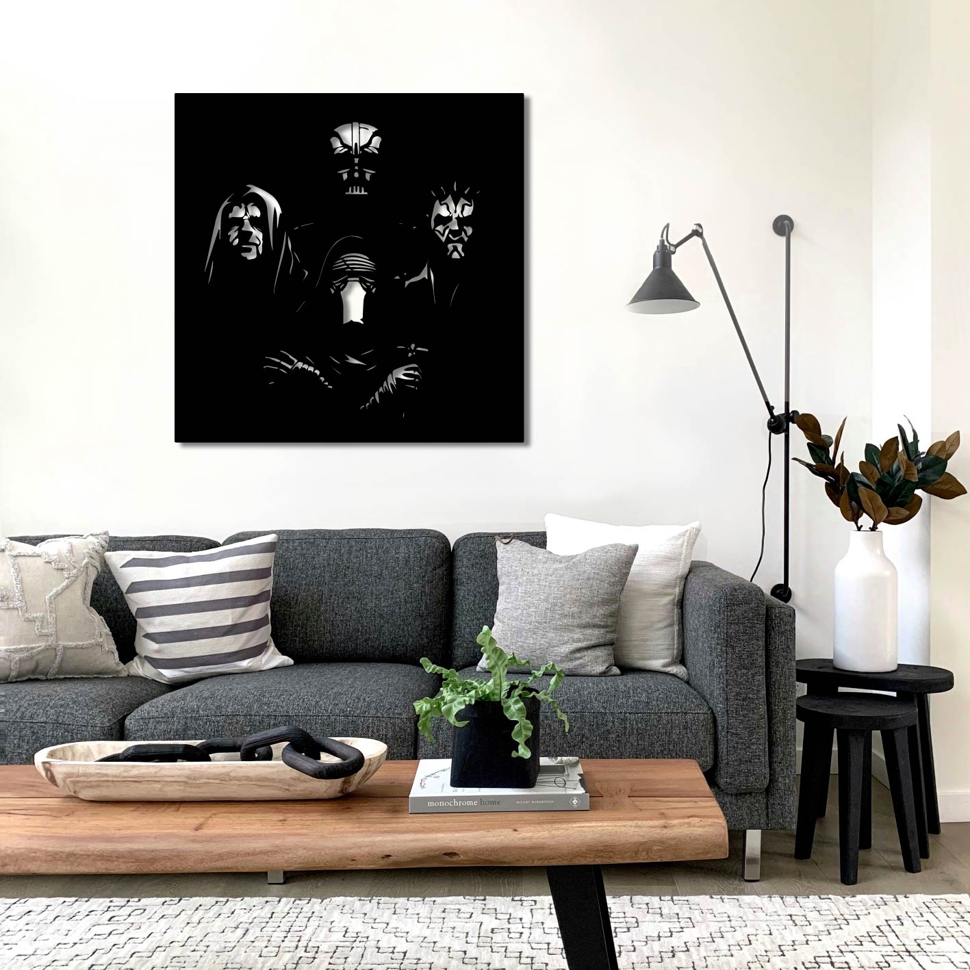 STAR WARS DARK SIDE CUTOUT METAL WALL ART