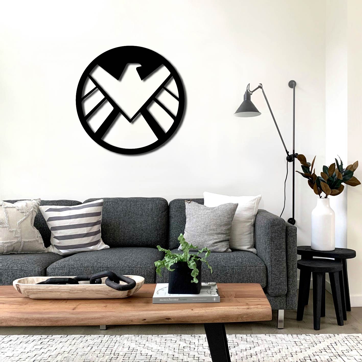S.H.I.E.L.D MARVEL LOGO METAL WALL ART