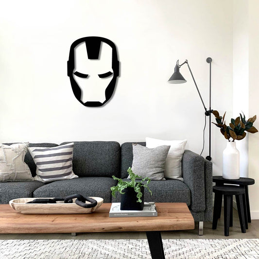 IRONMAN HELMET METAL WALL ART