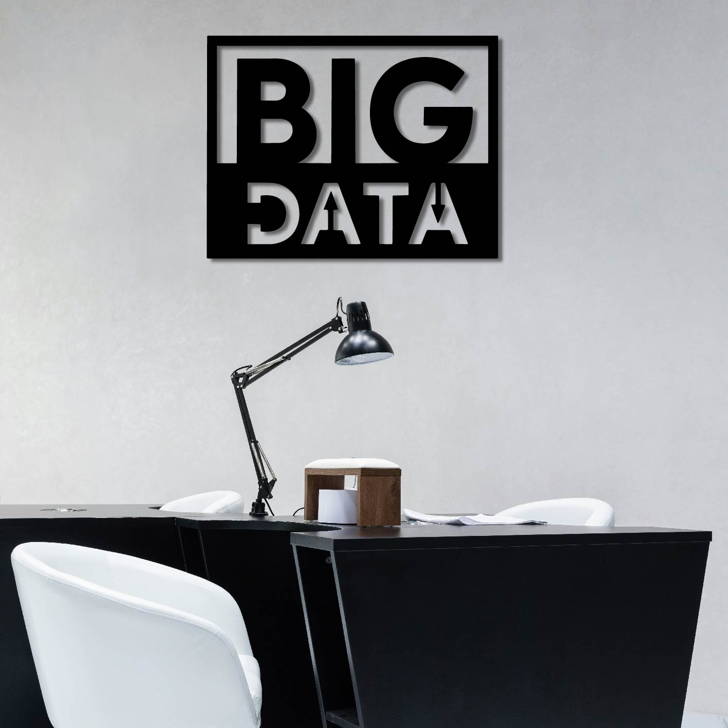 BIG DATA METAL WALL ART