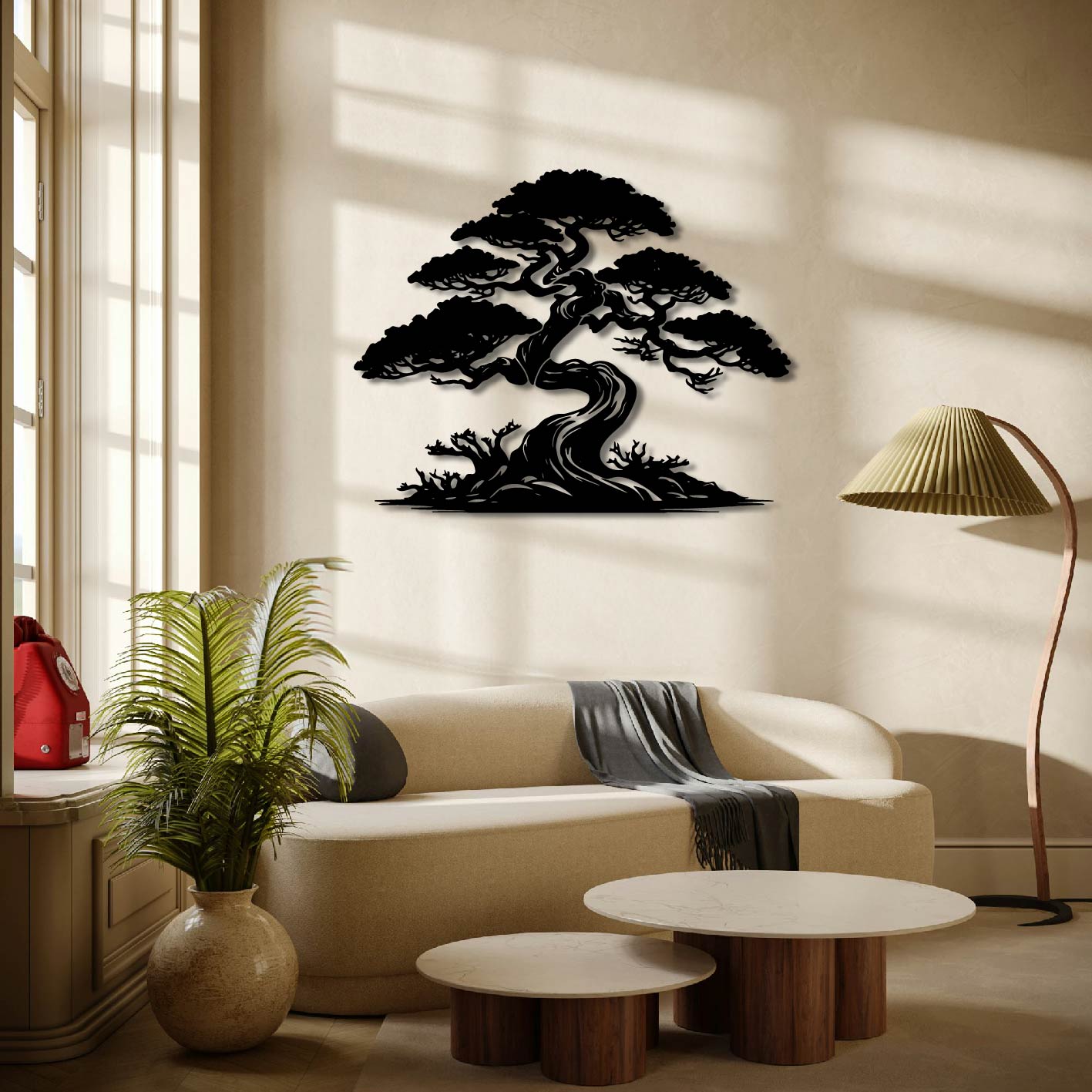 BONSAI TREE METAL WALL ART