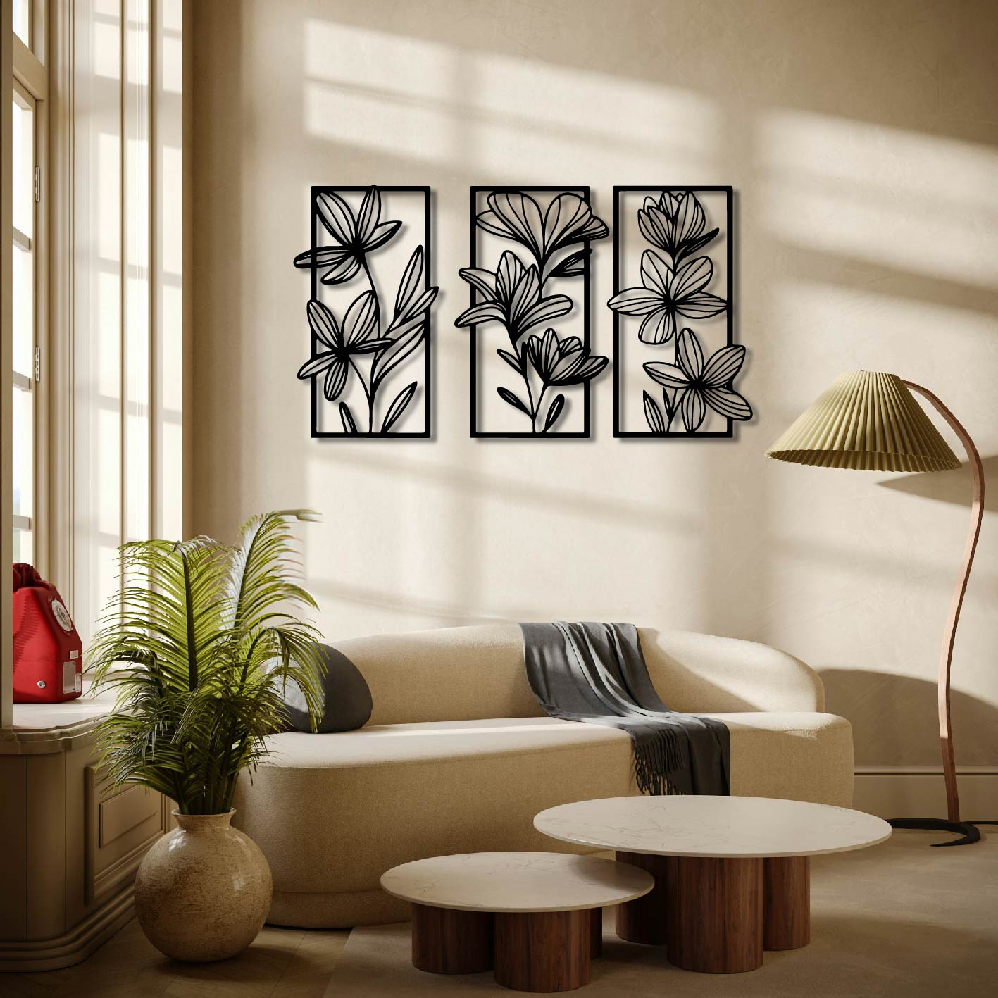 BLOOM IN SEQUENCE METAL WALL ART