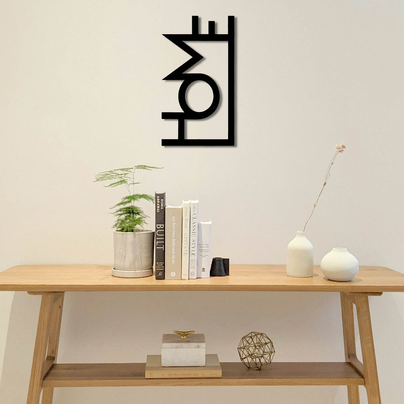 HOME SIGN METAL WALL ART