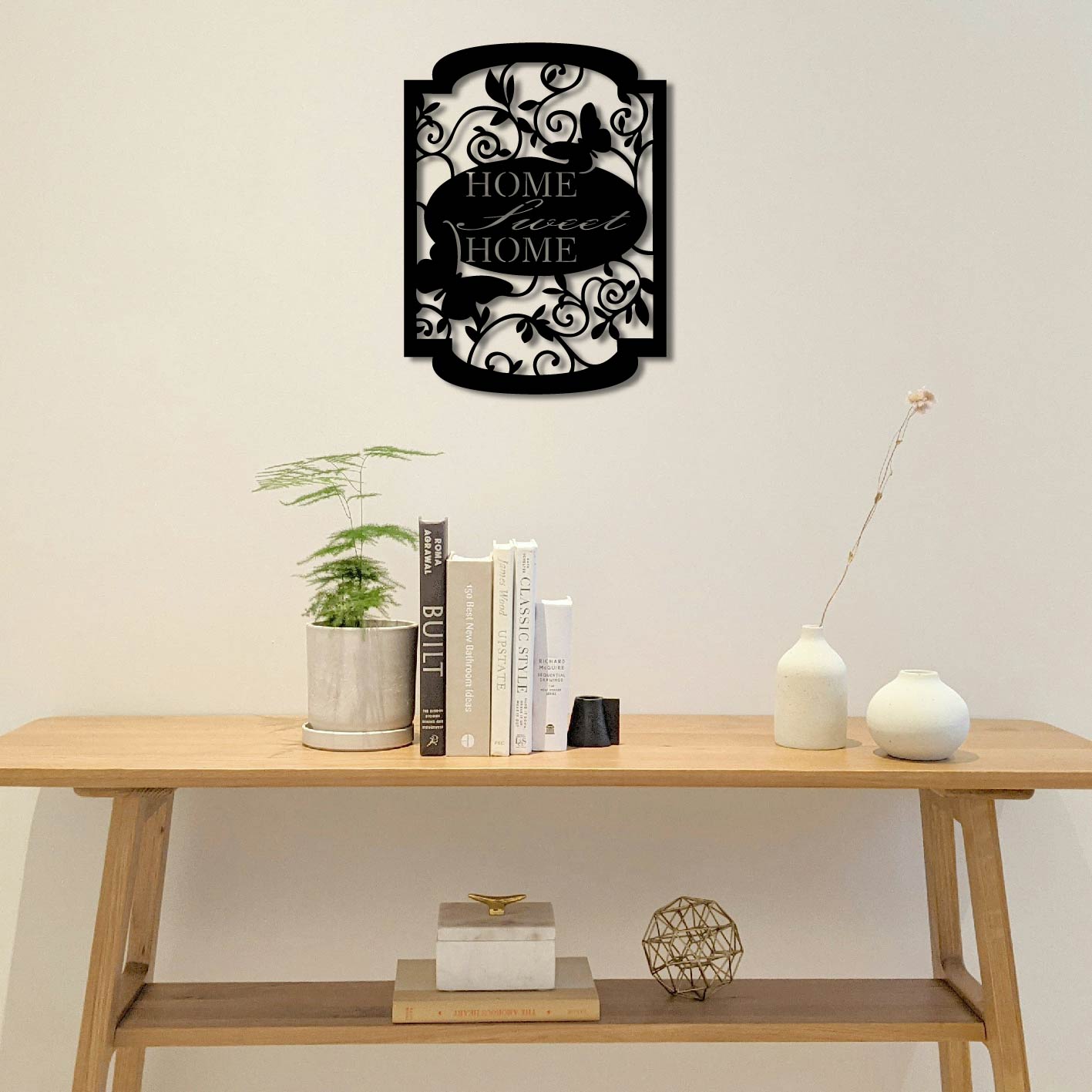 HOME SWEET HOME SIGN METAL WALL ART