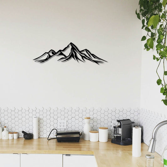 MOUNTAIN RANGE METAL WALL ART