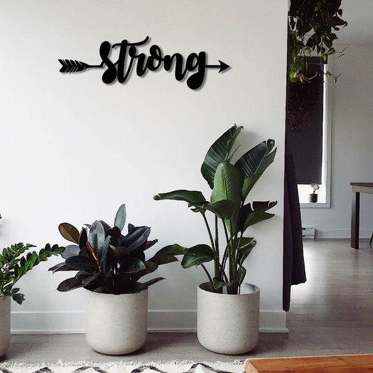 STRONG ARROW SIGN METAL WALL ART